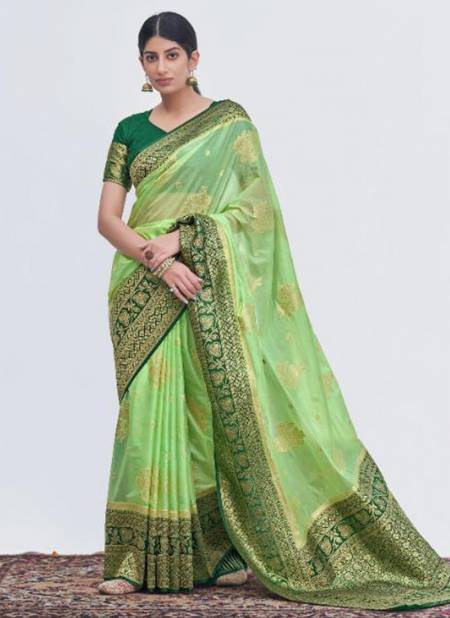 Green Madhushree Silk Vol 4 New latest Designer Ethnic Wear Saree Collection 17001